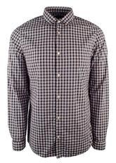 Michael Kors Men's Long Sleeve Shane Plaid Slim Fit Shirt